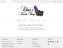 Tablet Screenshot of charsfavoritethings.com